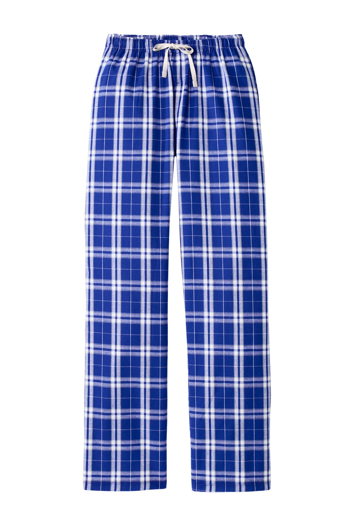 District Women's Flannel Plaid Pant DT2800 Deep Royal