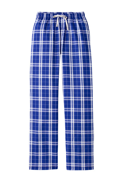 District Women's Flannel Plaid Pant DT2800 Deep Royal