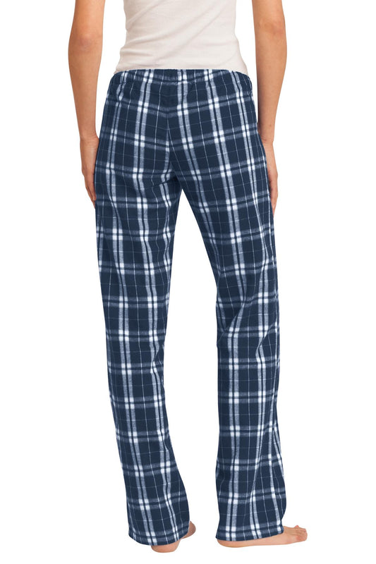 District Women's Flannel Plaid Pant DT2800 True Navy
