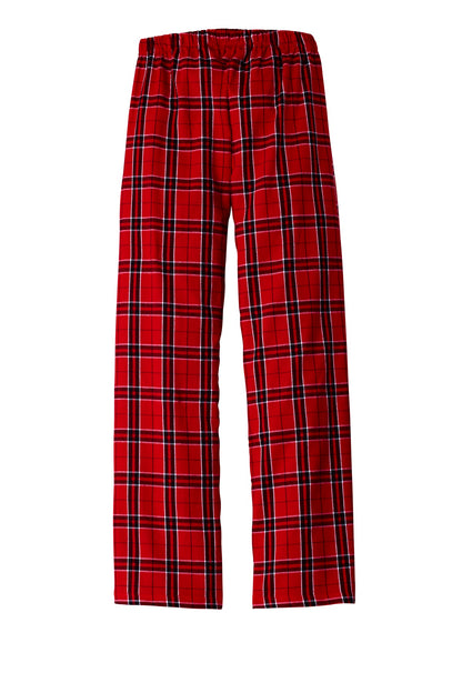 District Women's Flannel Plaid Pant DT2800 New Red