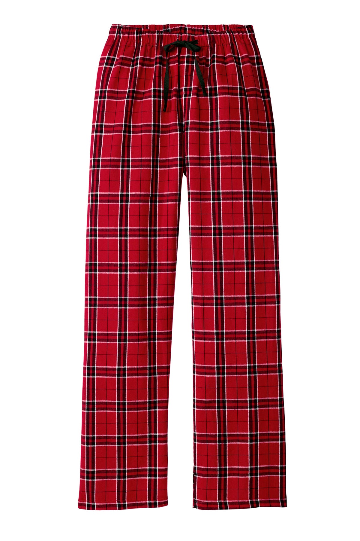 District Women's Flannel Plaid Pant DT2800 New Red