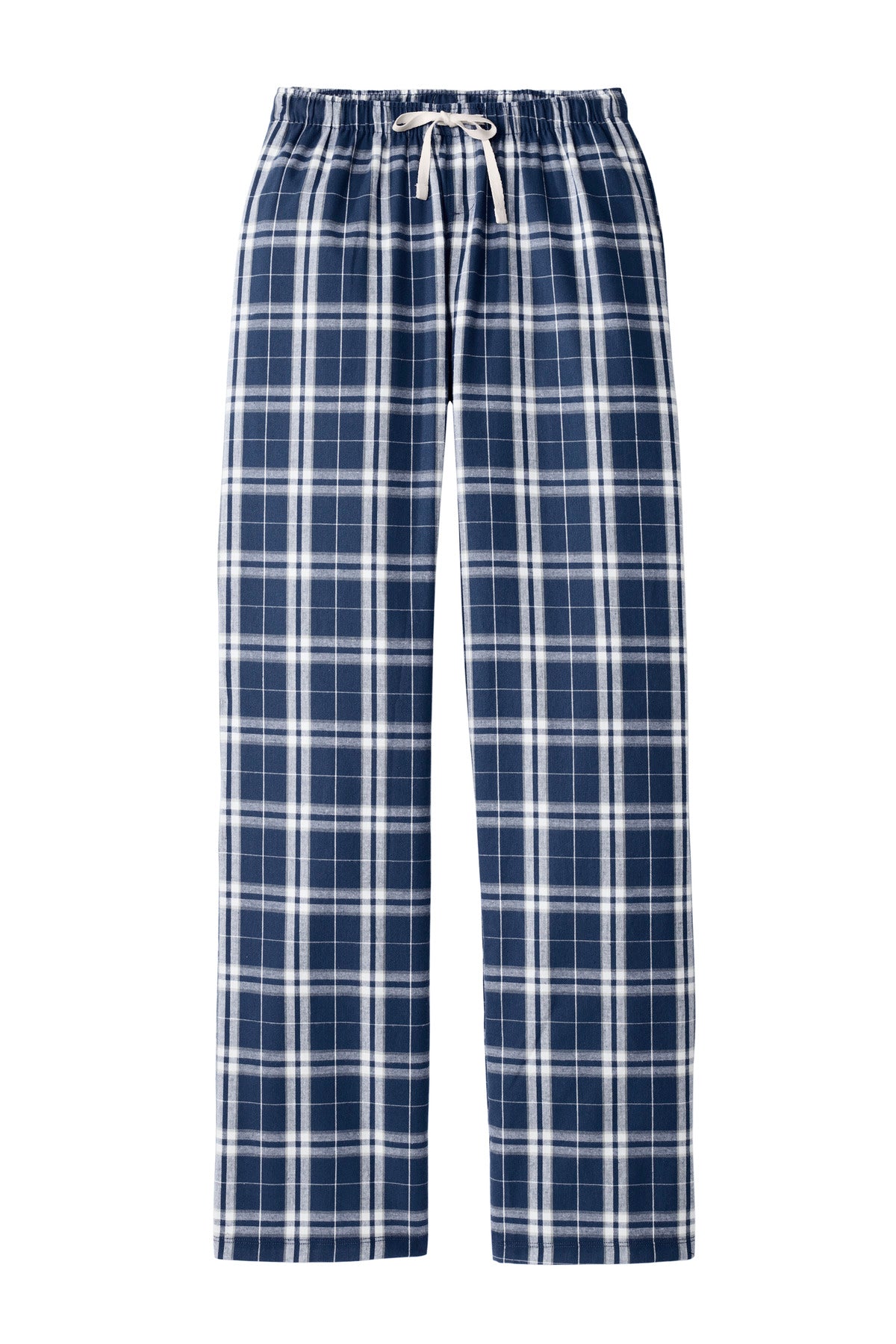 District Women's Flannel Plaid Pant DT2800 True Navy