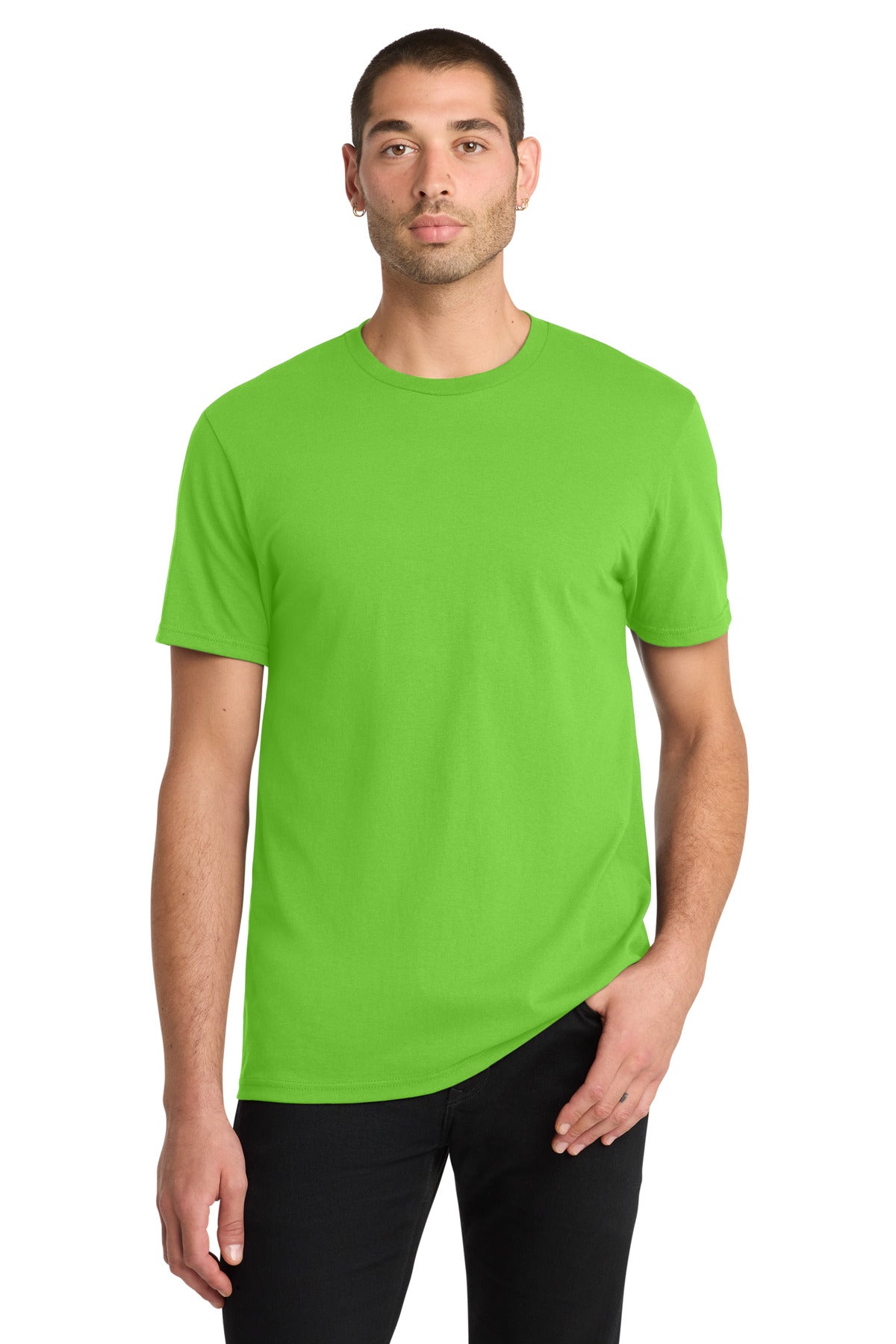 District The Concert Tee DT5000 Neon Green