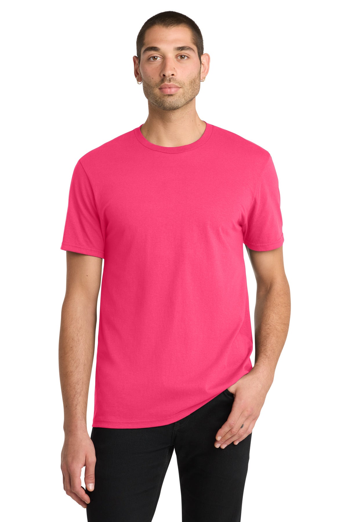 District The Concert Tee DT5000 Neon Pink
