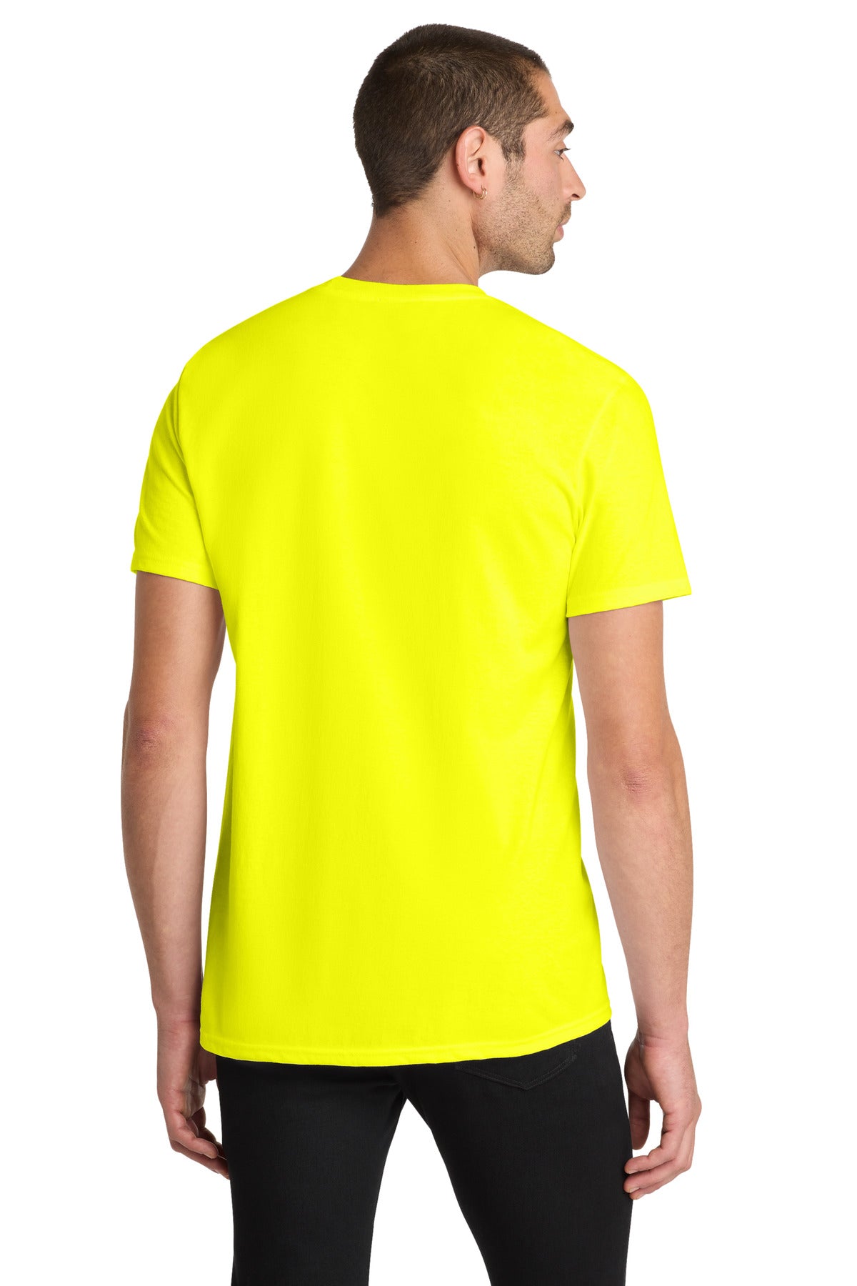District The Concert Tee DT5000 Neon Yellow
