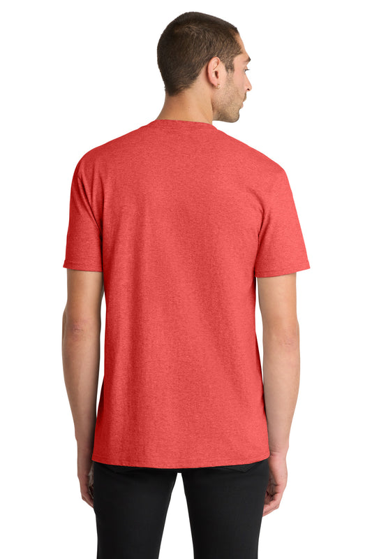 District The Concert Tee DT5000 New Red Heather