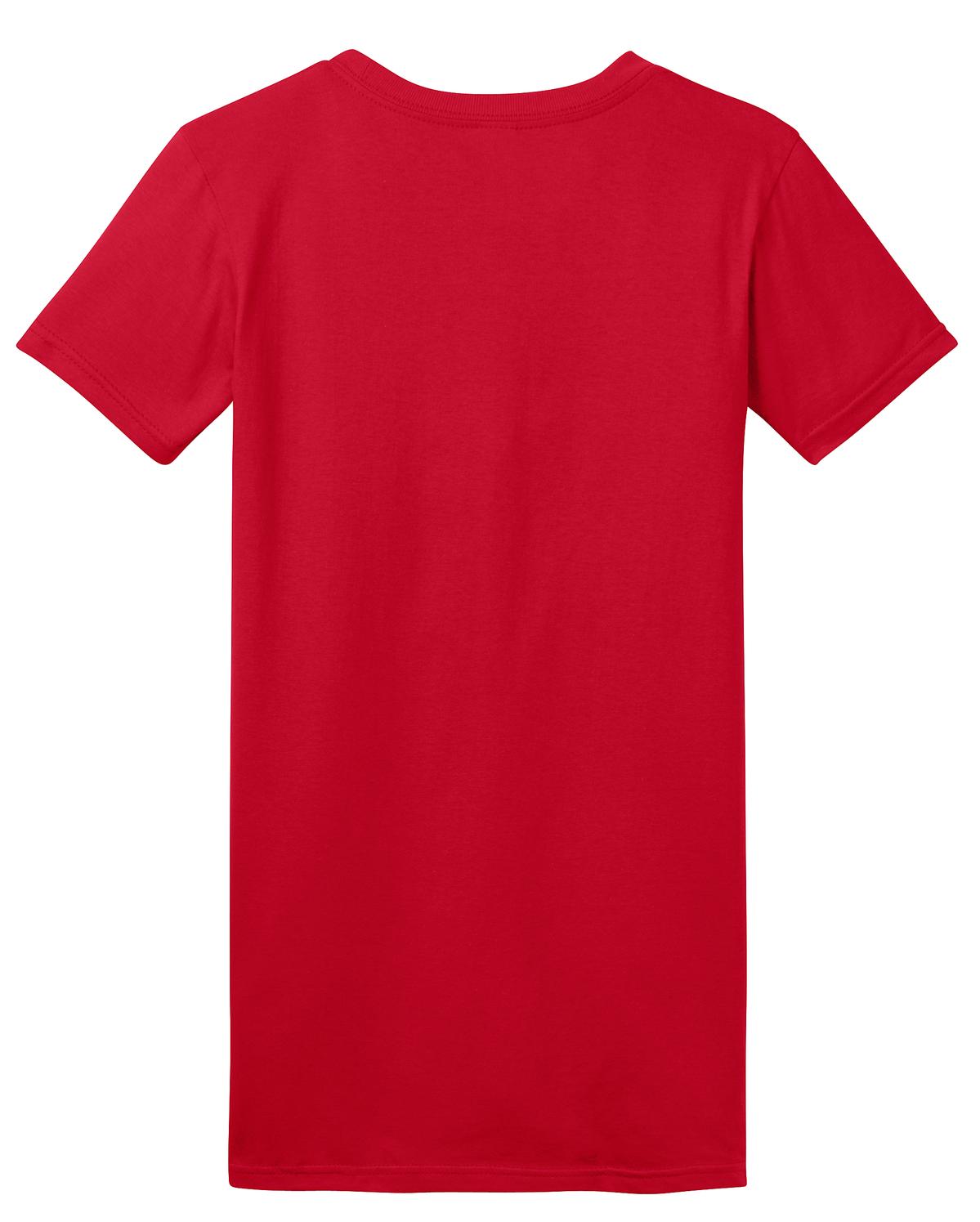 District Women's Fitted The Concert Tee DT5001 New Red