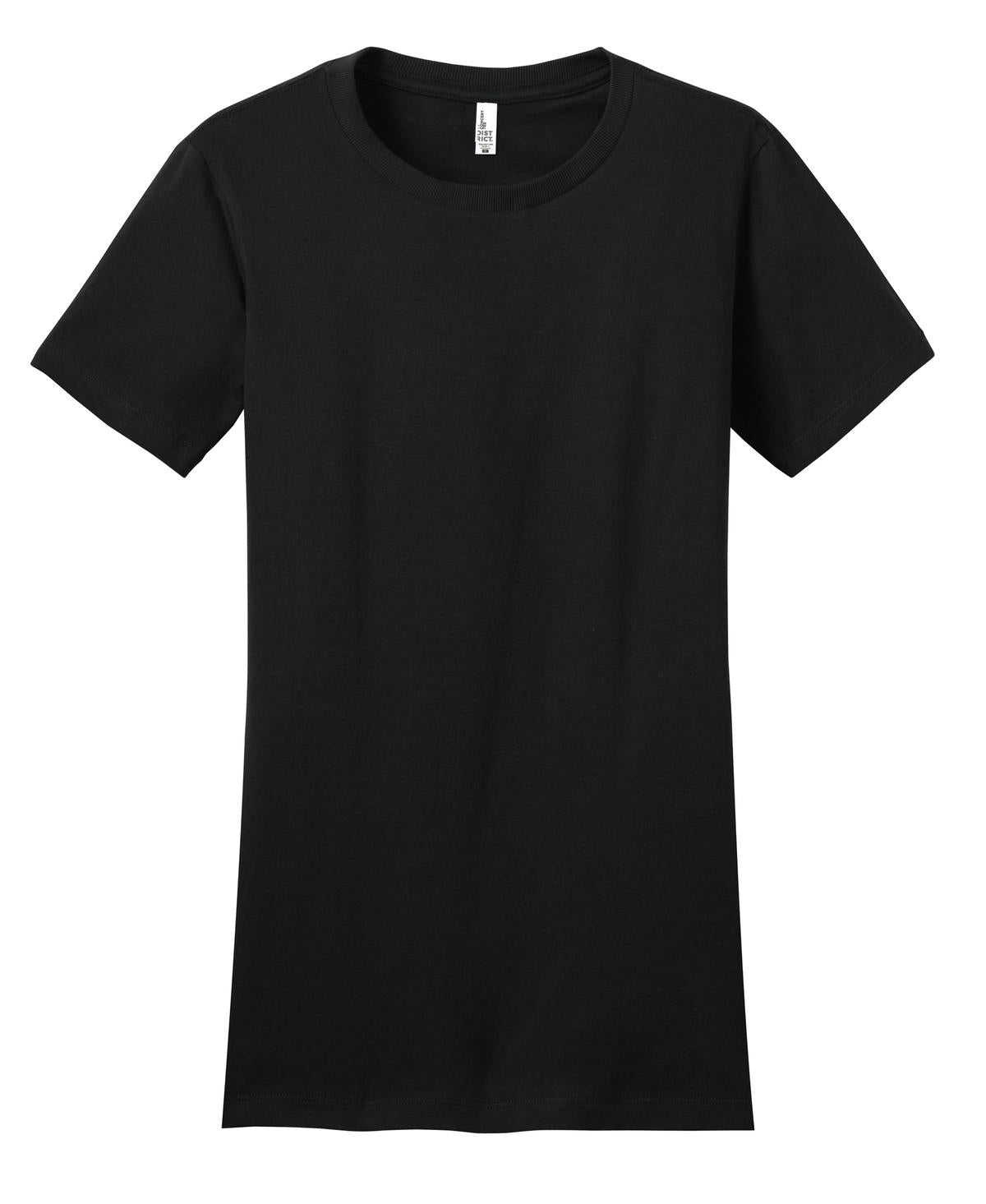 District Women's Fitted The Concert Tee DT5001 Black
