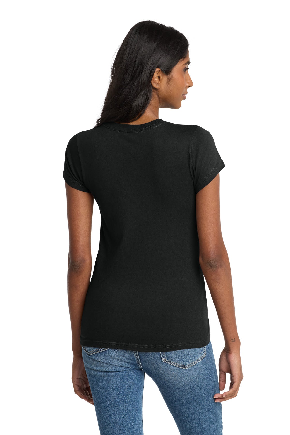 District Women's Fitted The Concert Tee DT5001 Black