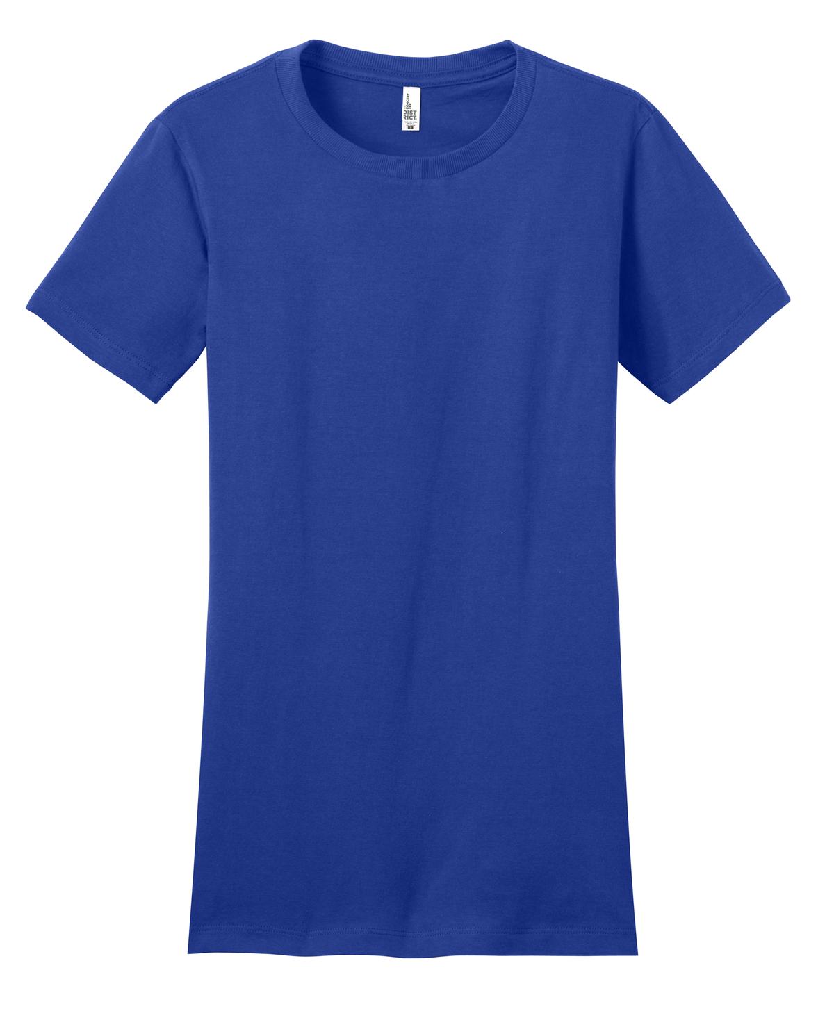 District Women's Fitted The Concert Tee DT5001 Deep Royal