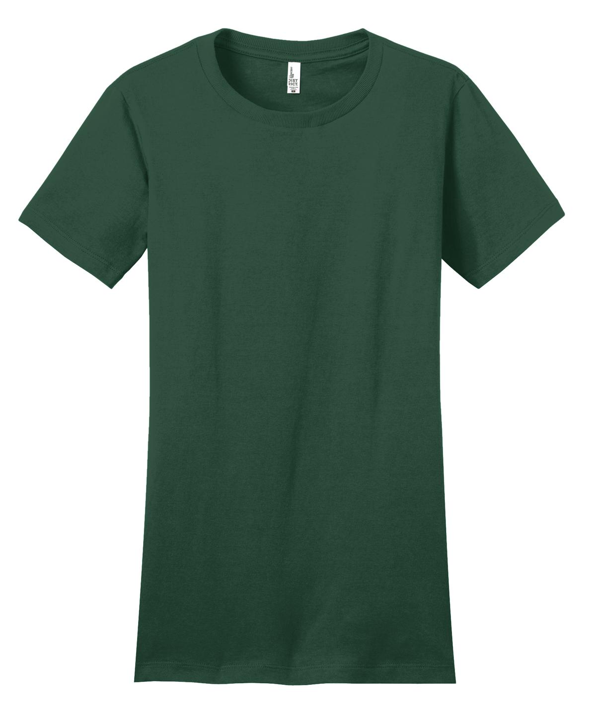 District Women's Fitted The Concert Tee DT5001 Forest Green