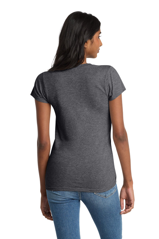 District Women's Fitted The Concert Tee DT5001 Heathered Charcoal