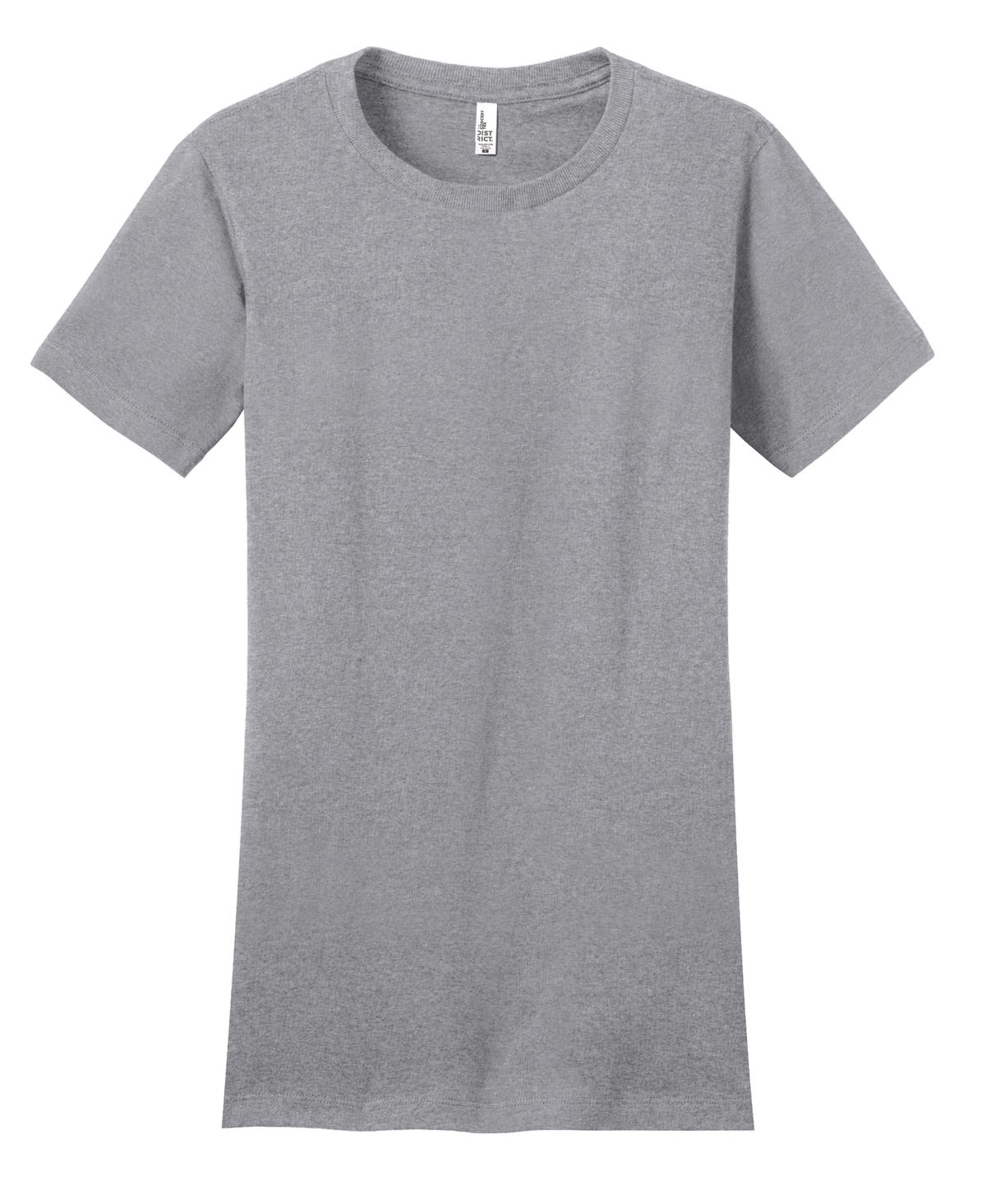 District Women's Fitted The Concert Tee DT5001 Heather Grey