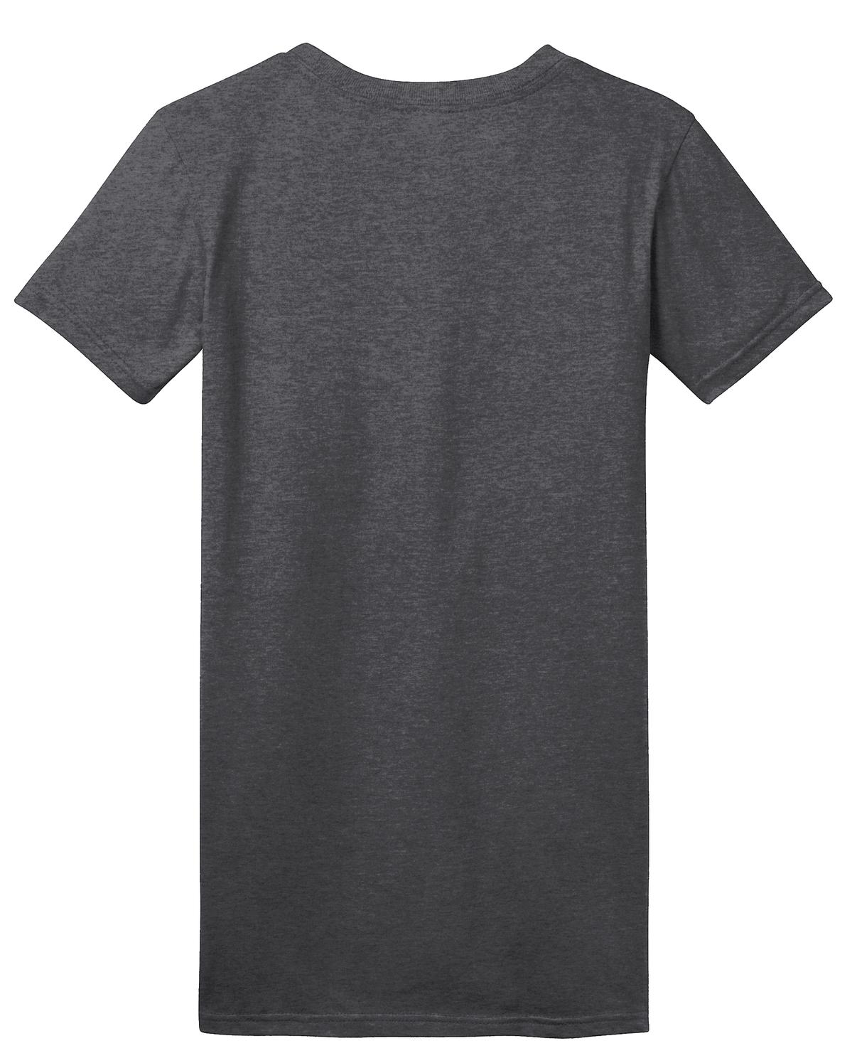 District Women's Fitted The Concert Tee DT5001 Heathered Charcoal