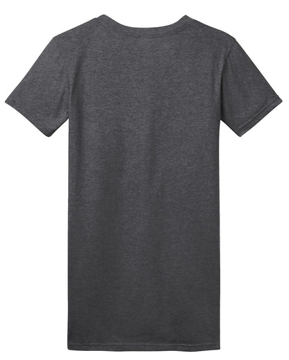 District Women's Fitted The Concert Tee DT5001 Heathered Charcoal