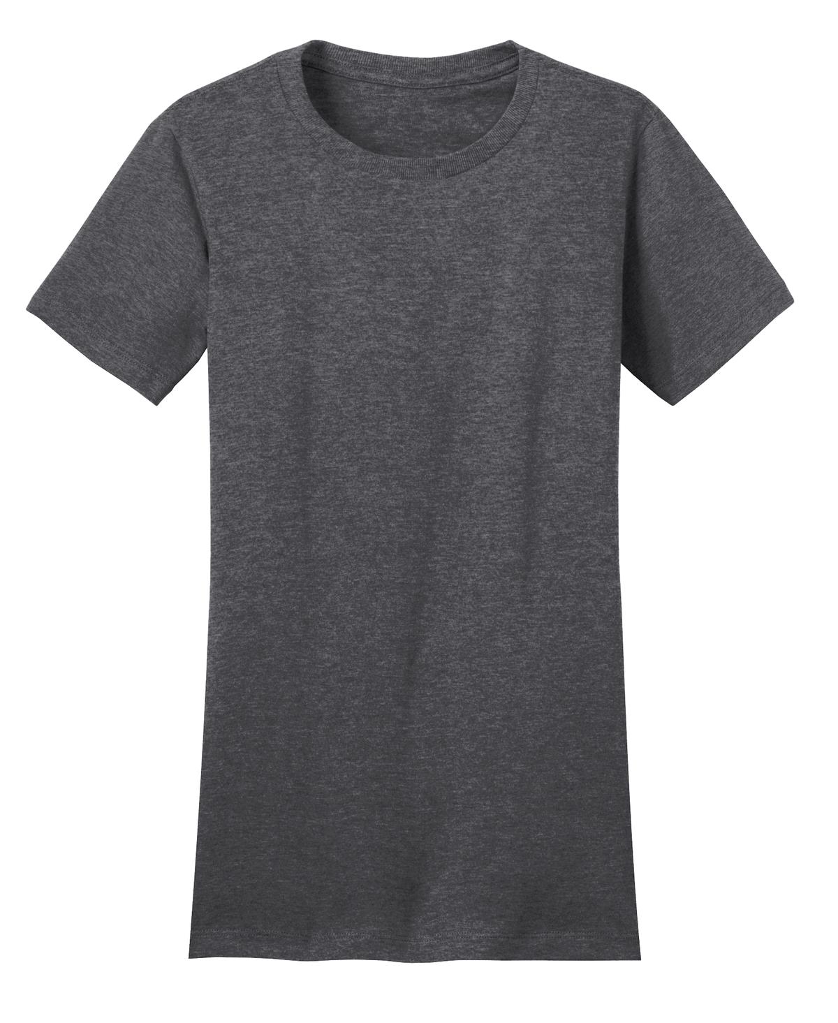 District Women's Fitted The Concert Tee DT5001 Heathered Charcoal