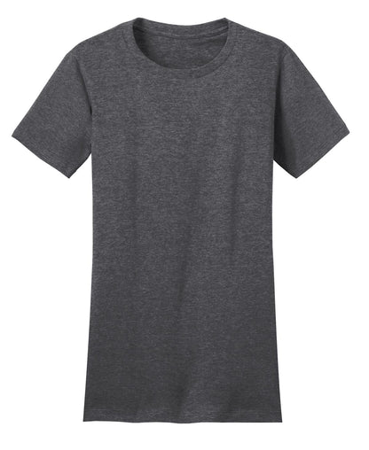 District Women's Fitted The Concert Tee DT5001 Heathered Charcoal