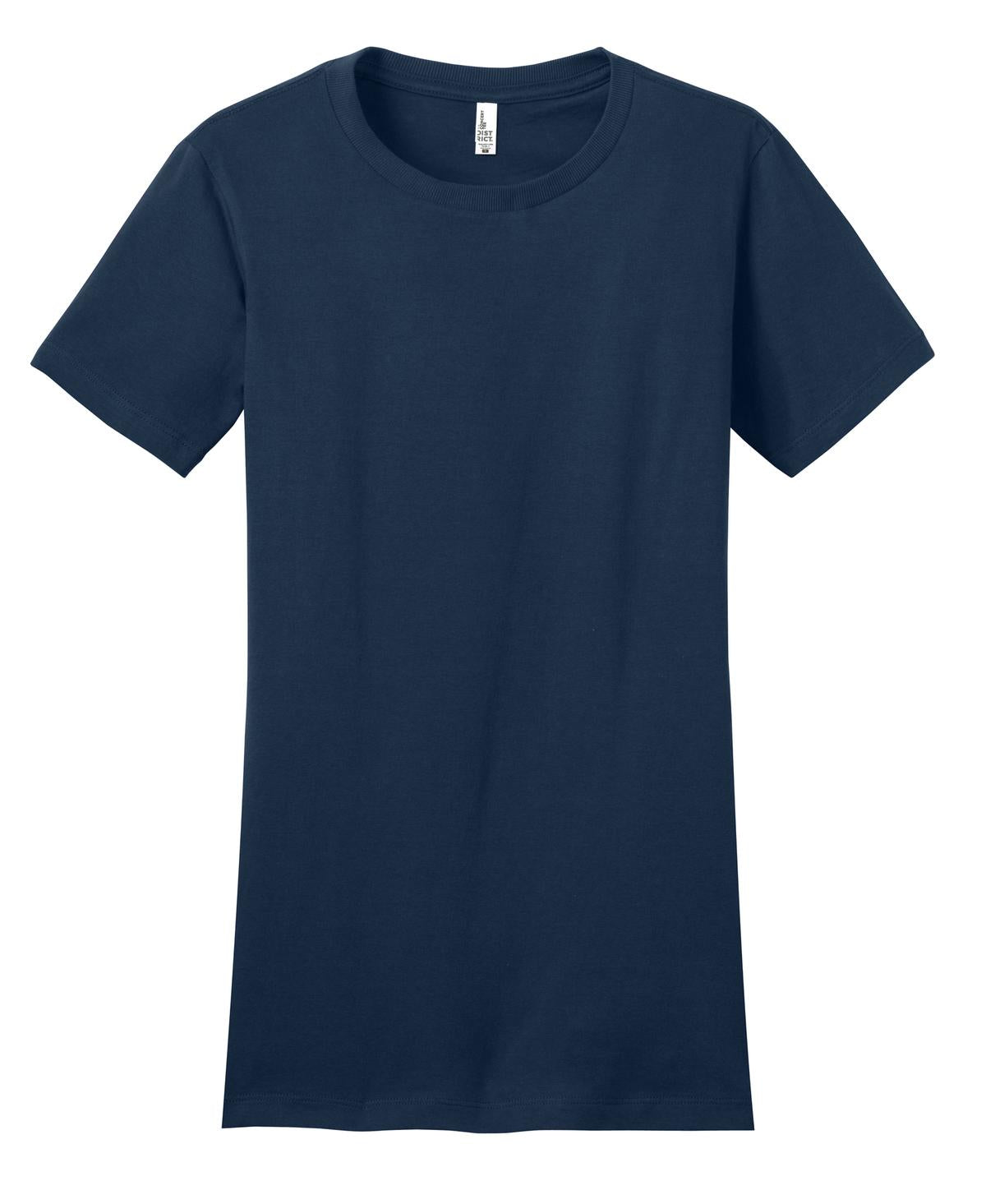 District Women's Fitted The Concert Tee DT5001 New Navy