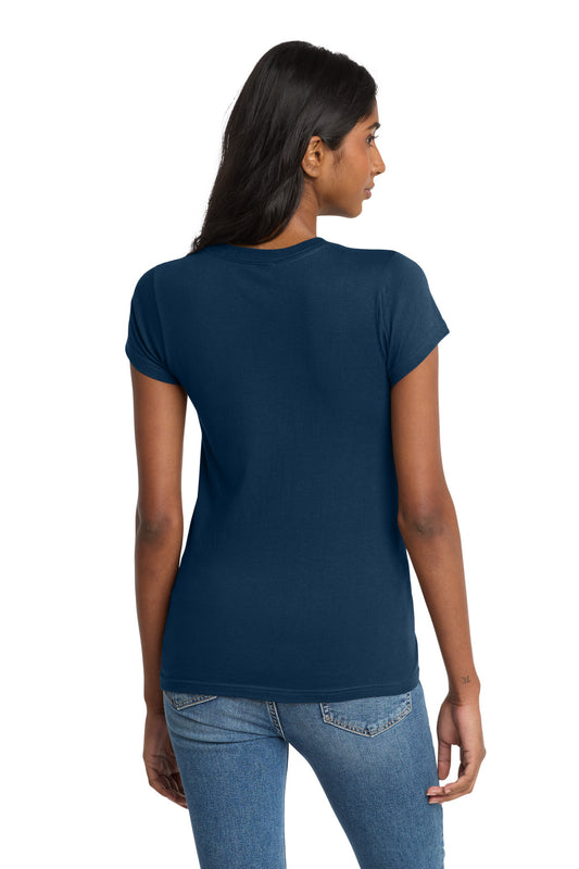 District Women's Fitted The Concert Tee DT5001 New Navy