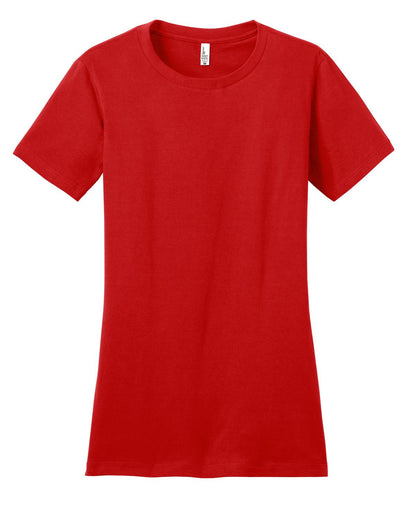 District Women's Fitted The Concert Tee DT5001 New Red
