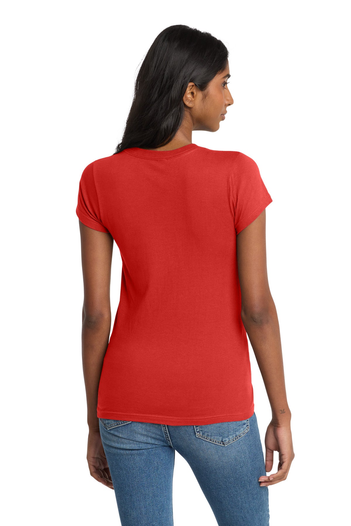 District Women's Fitted The Concert Tee DT5001 New Red