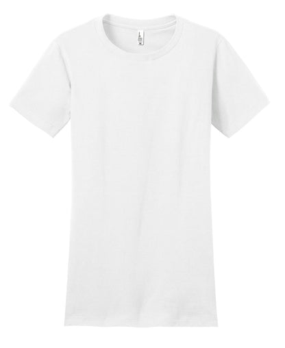 District Women's Fitted The Concert Tee DT5001 White