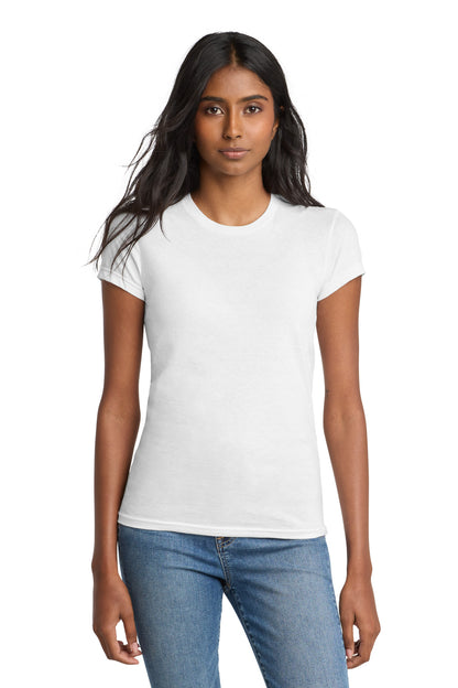 District Women's Fitted The Concert Tee DT5001 White