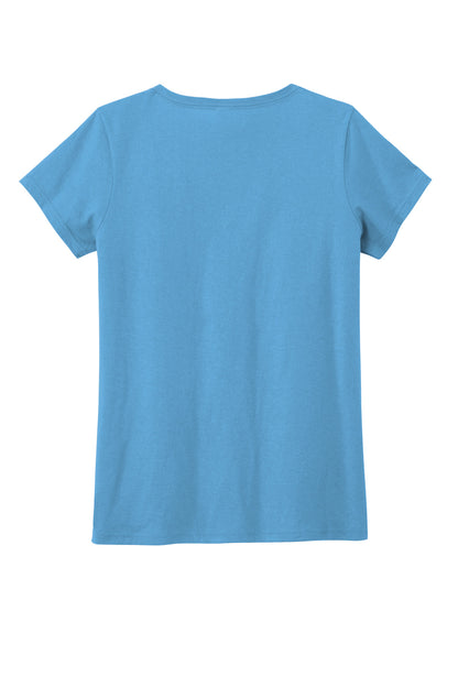 District Women's The Concert Tee V-Neck DT5002 Aquatic Blue