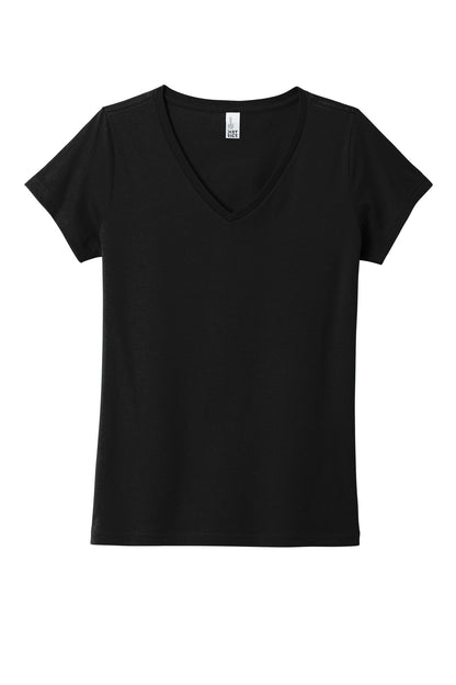 District Women's The Concert Tee V-Neck DT5002 Black