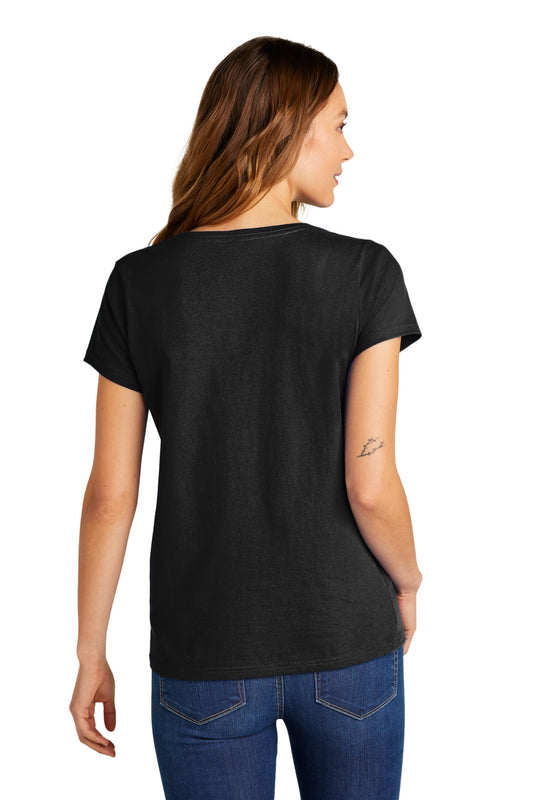 District Women's The Concert Tee V-Neck DT5002 Black