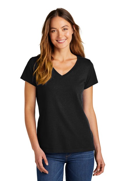 District Women's The Concert Tee V-Neck DT5002 Black