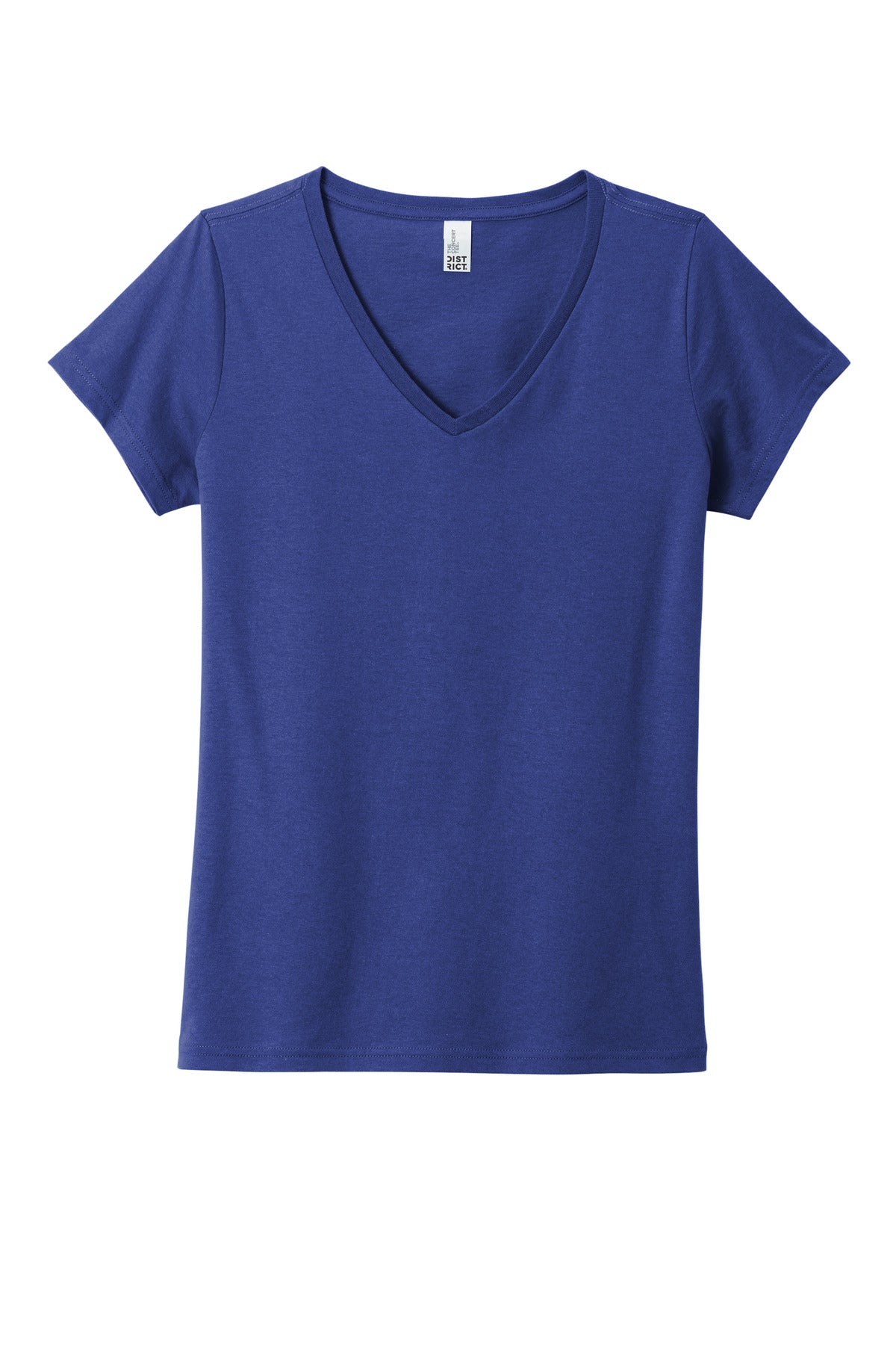 District Women's The Concert Tee V-Neck DT5002 Deep Royal