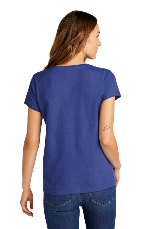 District Women's The Concert Tee V-Neck DT5002 Deep Royal