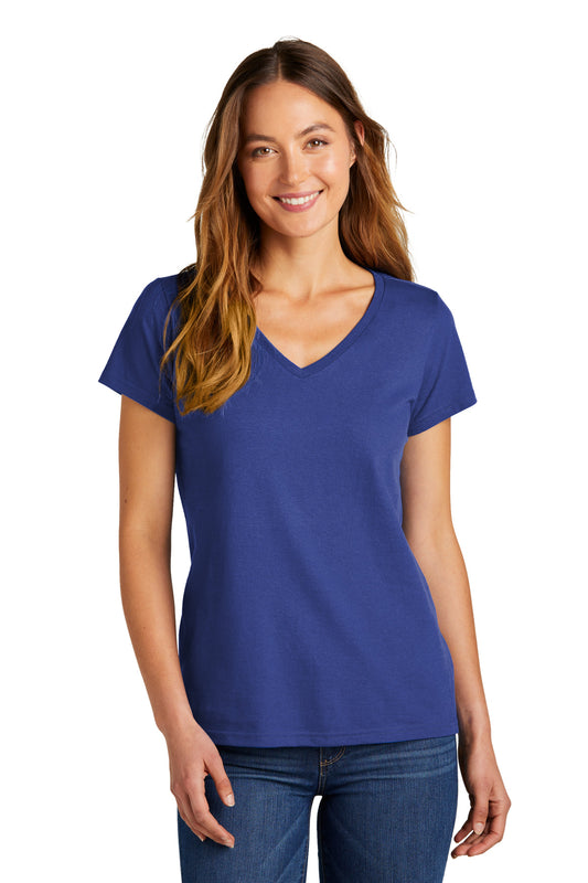 District Women's The Concert Tee V-Neck DT5002 Deep Royal