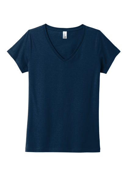 District Women's The Concert Tee V-Neck DT5002 New Navy
