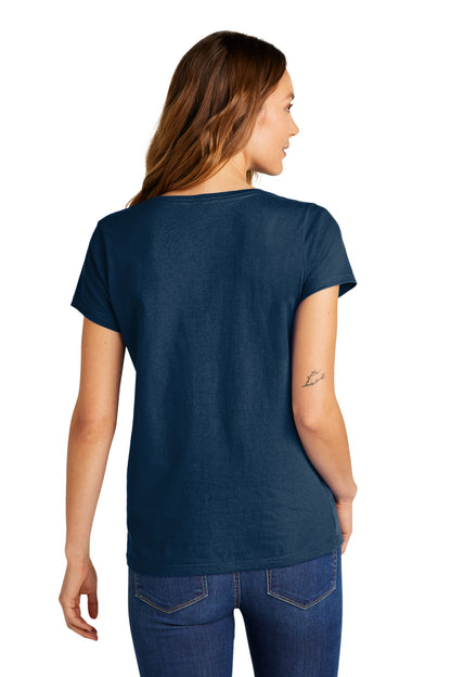 District Women's The Concert Tee V-Neck DT5002 New Navy
