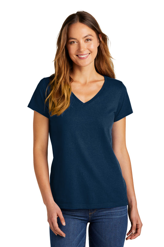 District Women's The Concert Tee V-Neck DT5002 New Navy