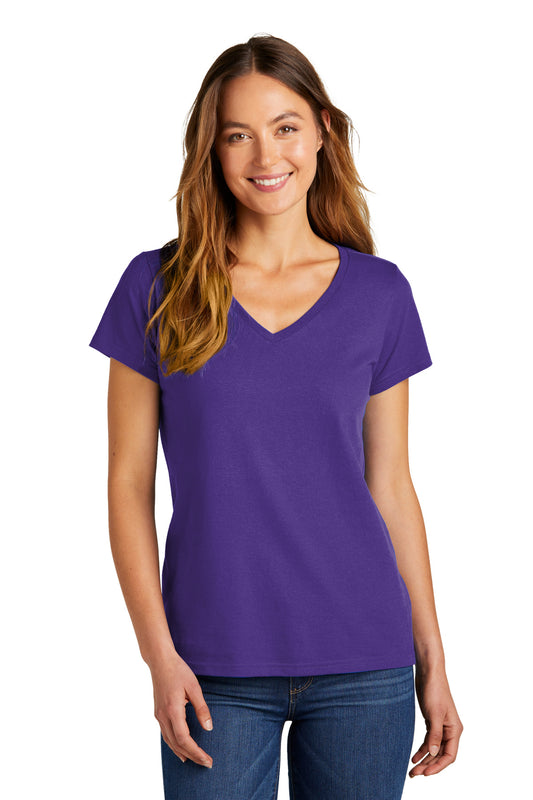 District Women's The Concert Tee V-Neck DT5002 Purple
