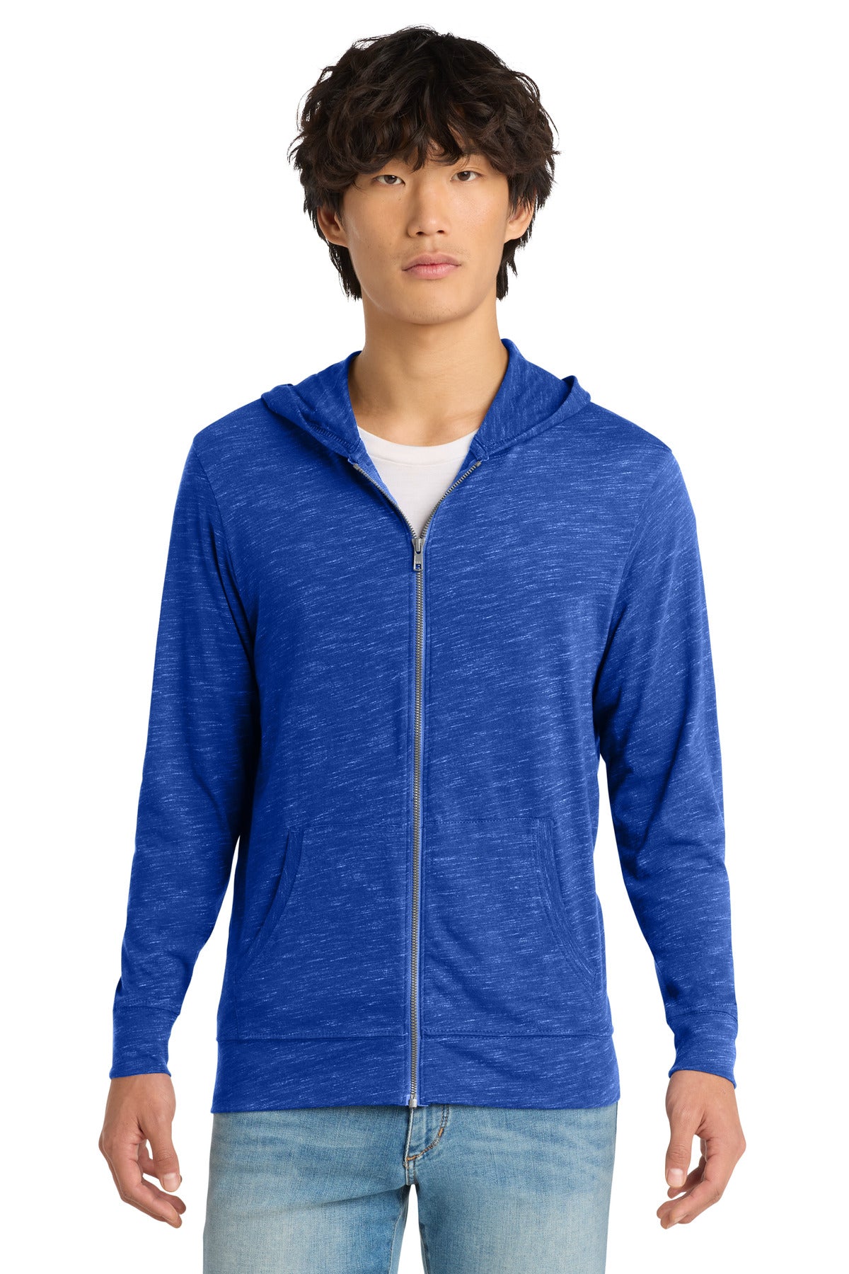 District Medal Full-Zip Hoodie DT565 Deep Royal