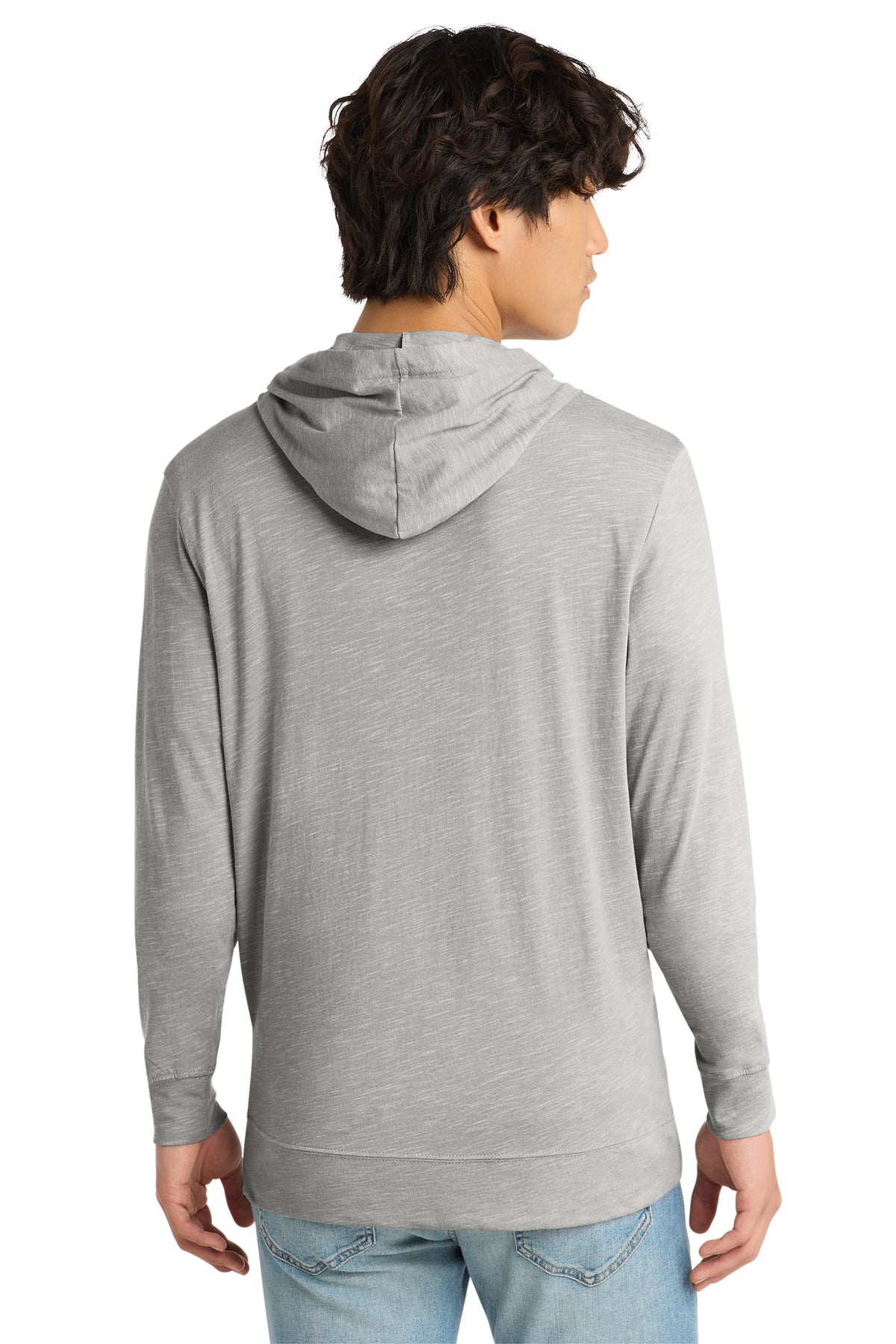 District Medal Full-Zip Hoodie DT565 Light Grey
