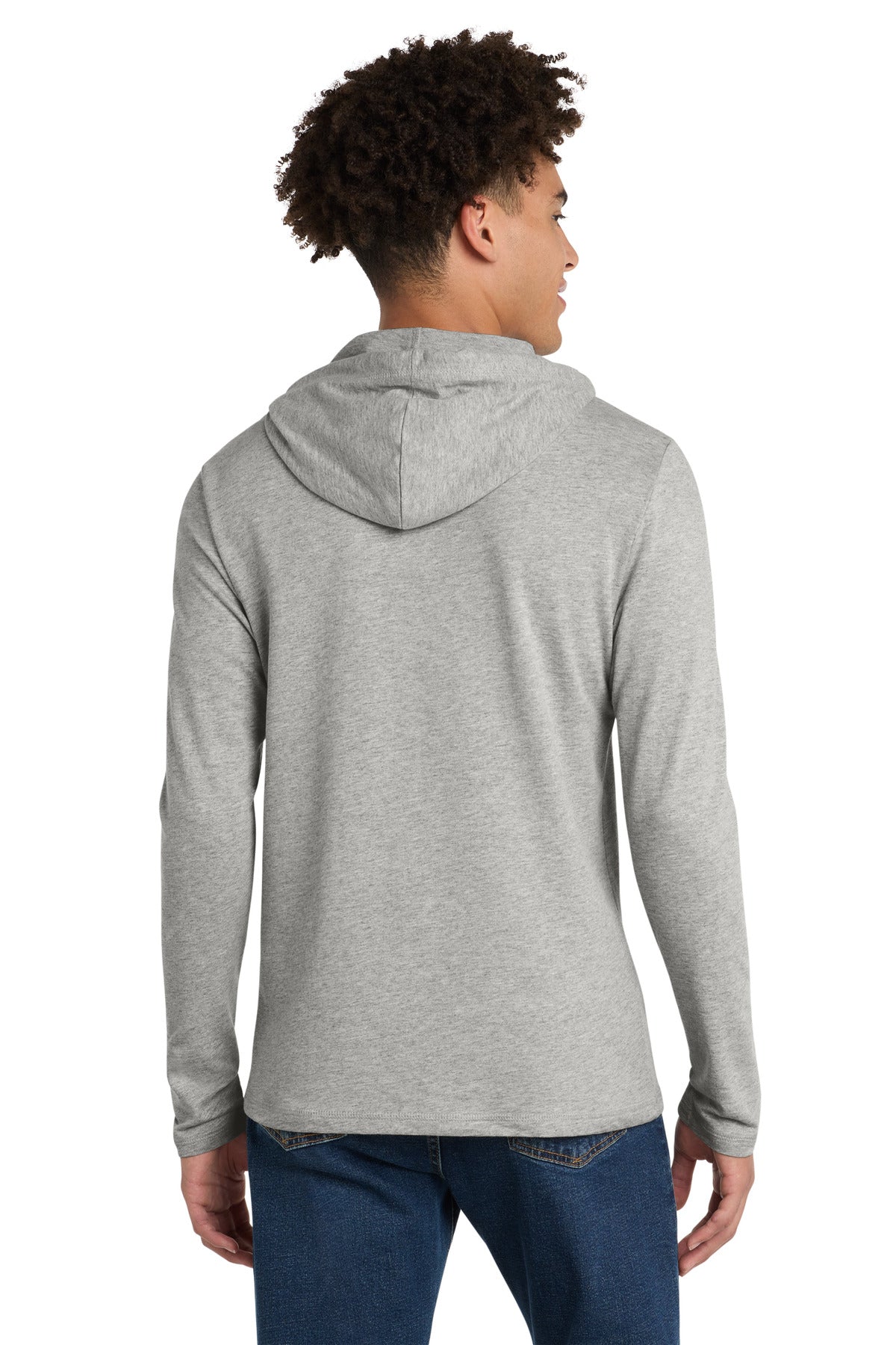 District Featherweight French Terry Hoodie DT571 Light Heather Grey