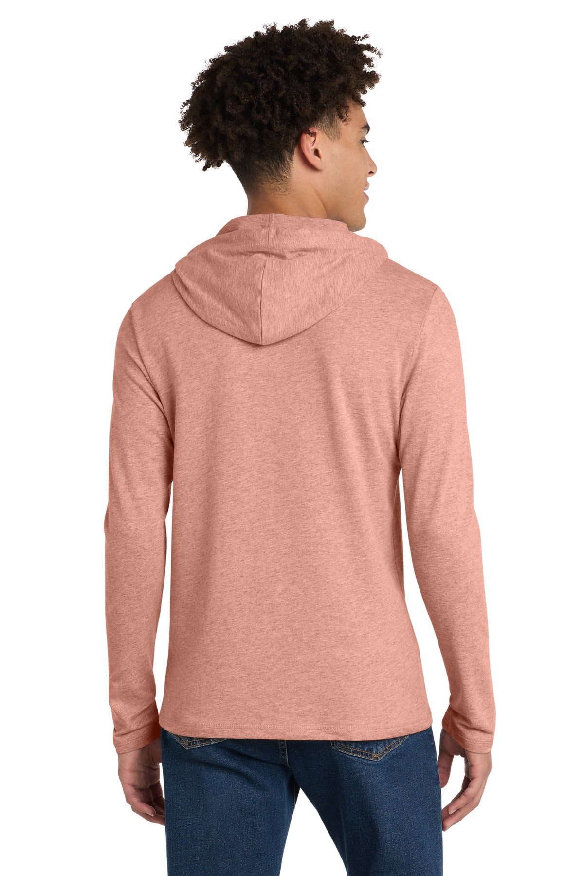 District Featherweight French Terry Hoodie DT571 Nostalgia Rose Heather