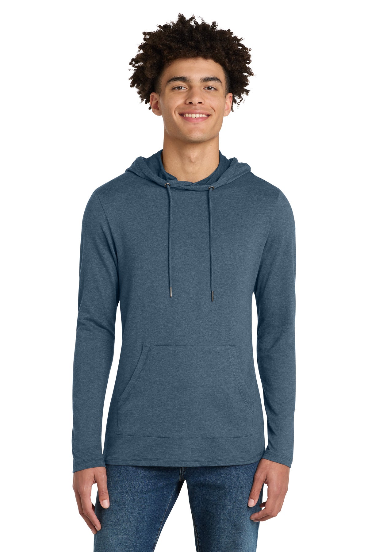 District Featherweight French Terry Hoodie DT571 Washed Indigo