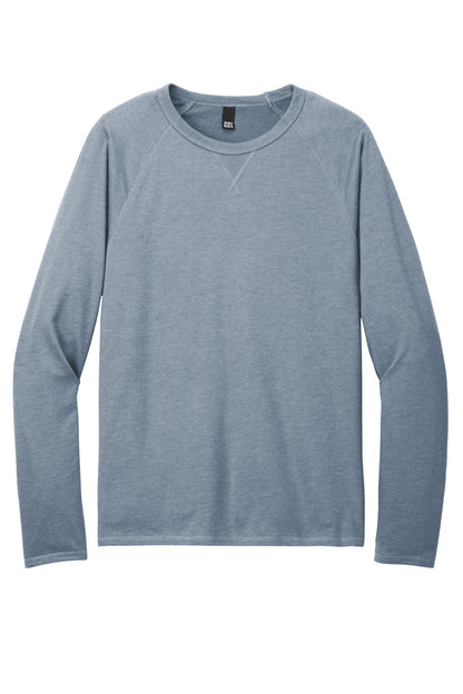 District Featherweight French Terry Long Sleeve Crewneck DT572 Flint Blue Heather