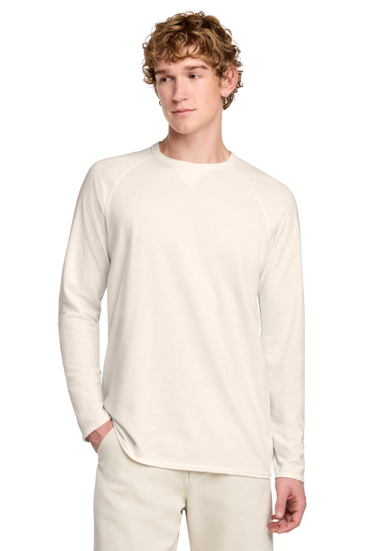 District Featherweight French Terry Long Sleeve Crewneck DT572 Gardenia