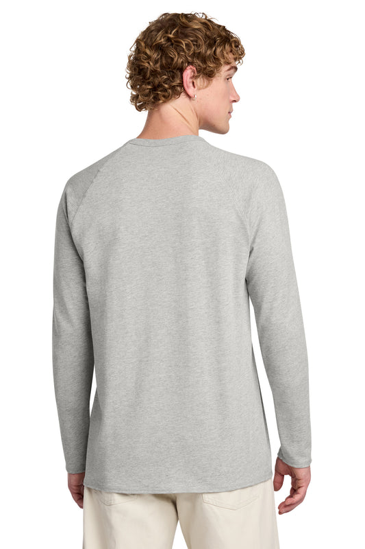 District Featherweight French Terry Long Sleeve Crewneck DT572 Light Heather Grey