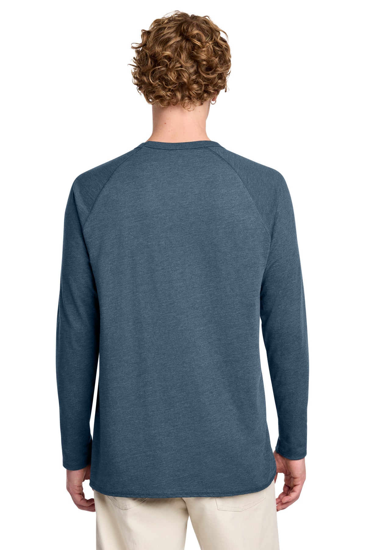 District Featherweight French Terry Long Sleeve Crewneck DT572 Washed Indigo