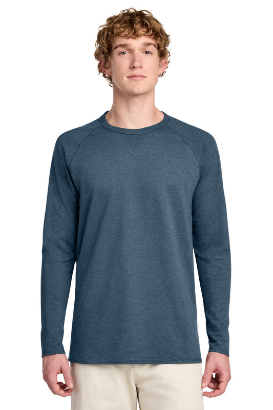 District Featherweight French Terry Long Sleeve Crewneck DT572 Washed Indigo