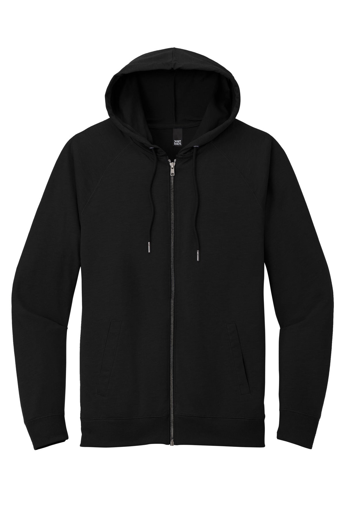 District Featherweight French Terry Full-Zip Hoodie DT573 Black