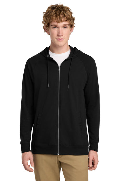 District Featherweight French Terry Full-Zip Hoodie DT573 Black